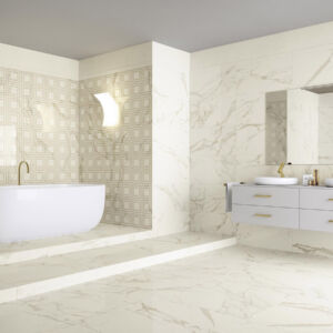 Romana Statuorio Gold Polished Porcelain (Sample)
