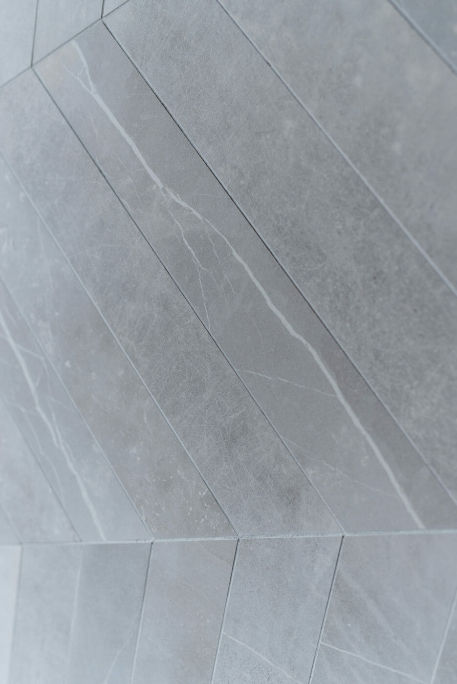 Geneva Chevron Silver Porcelain (Sample)