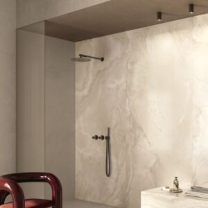 Maravilla Onyx Effect Amber Satin Porcelain