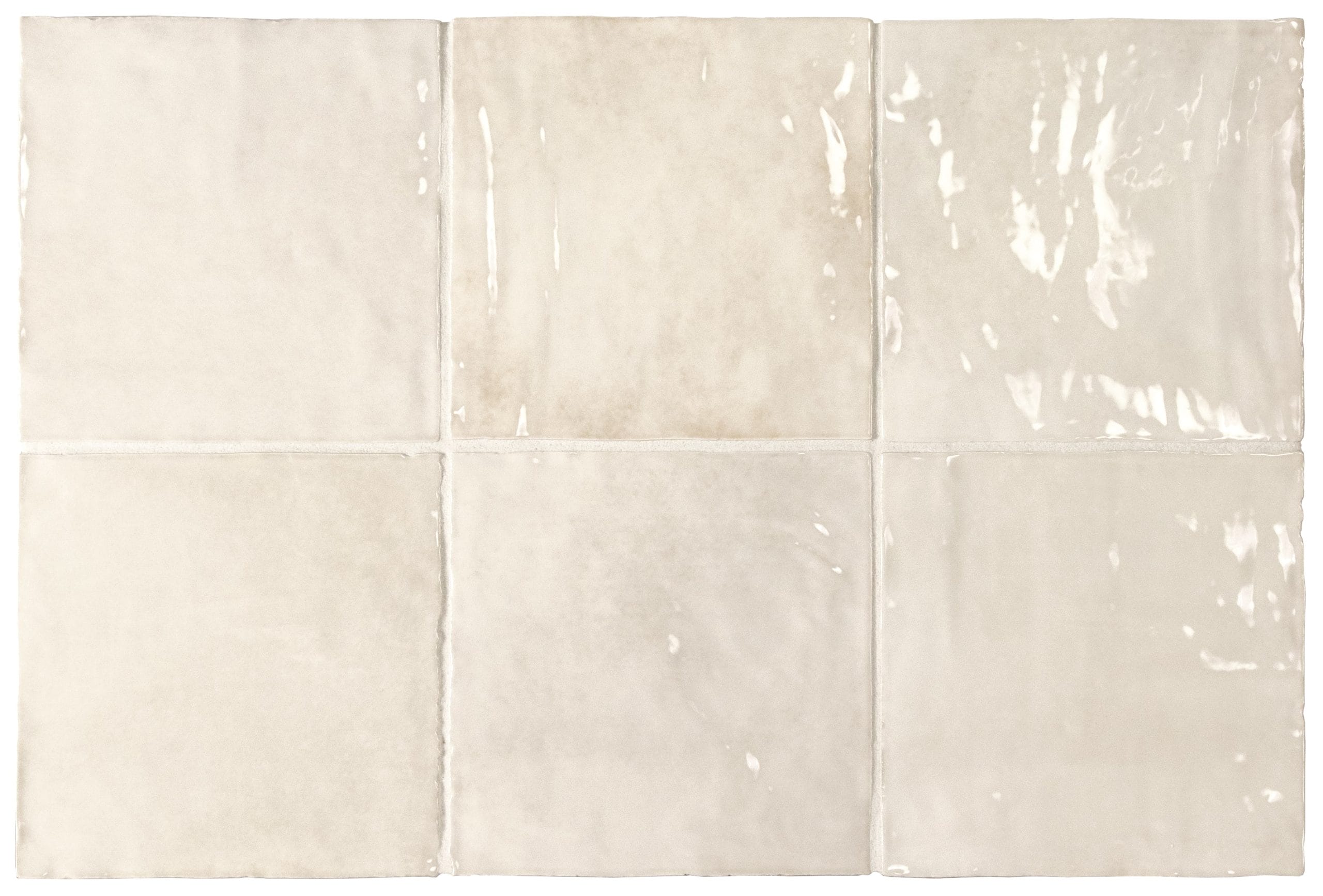 Monaco Zellige Milky White Square Glazed Ceramic