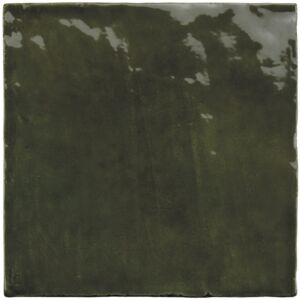 Monaco Zellige Botanical Green Square Glazed Ceramic (Sample)