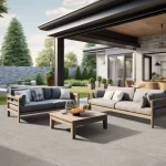 Riva Grey Tumbled Stone Effect Exterior Porcelain