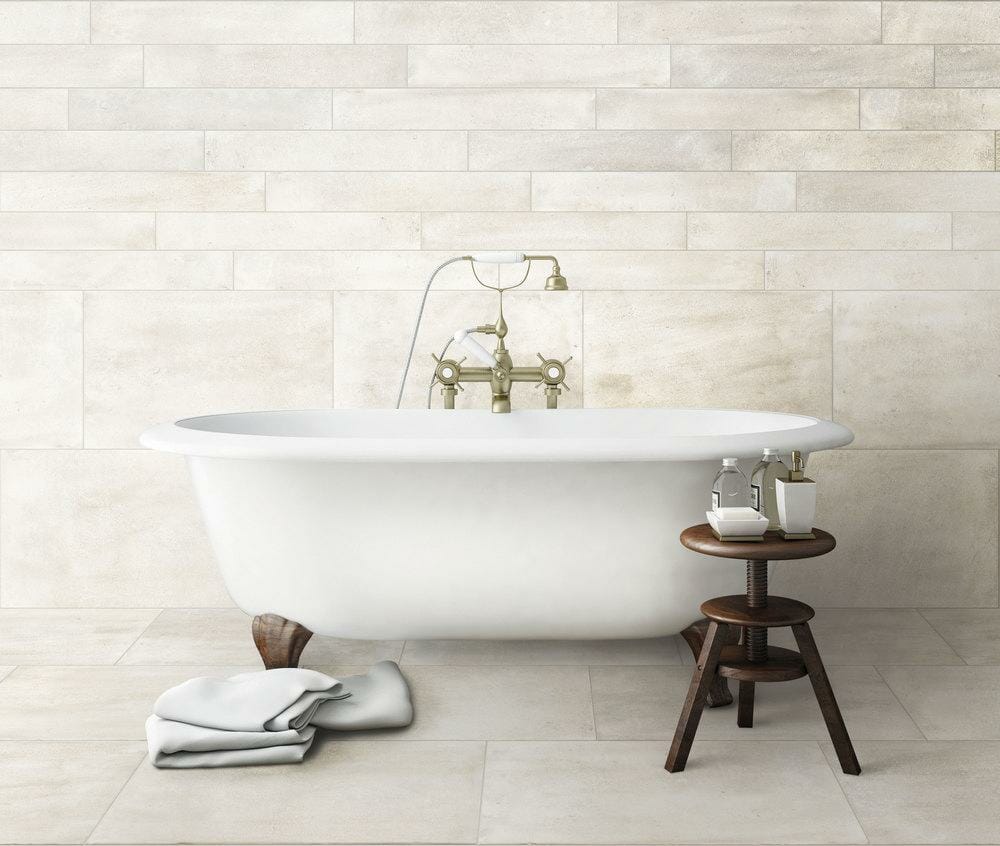 Sorrento Natural White Porcelain (Sample)